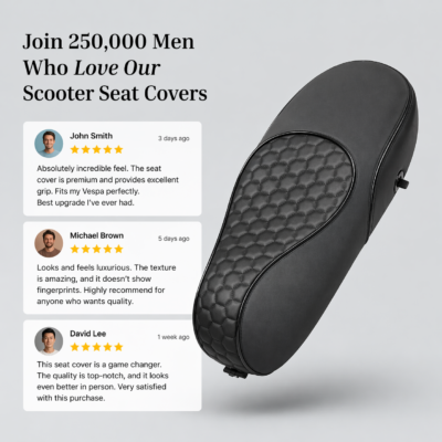 Custom Zadelhoes / Buddyseat Cover Vespa Sprint - Audi RS - Rood - Afbeelding 2