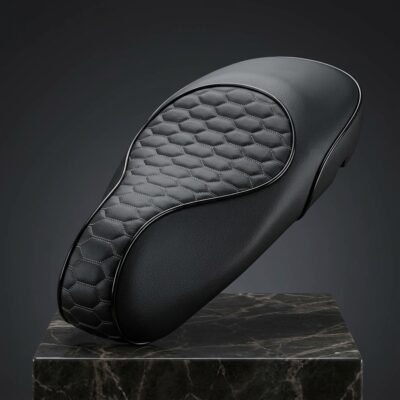 Custom Zadelhoes / Buddyseat Cover Vespa Sprint - Audi RS - Zwart - Afbeelding 6