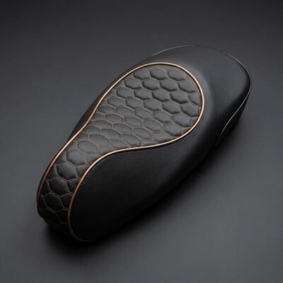 Custom Zadelhoes / Buddyseat Cover Vespa Sprint - Audi RS - Zwart - Afbeelding 5