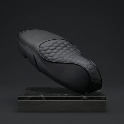 Custom Zadelhoes / Buddyseat Cover Vespa Sprint - Audi RS - Zwart - Afbeelding 4