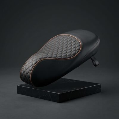 Custom Zadelhoes / Buddyseat Cover Vespa Sprint - Audi RS - Zwart - Afbeelding 3