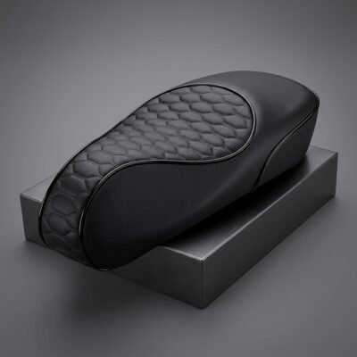 Custom Zadelhoes / Buddyseat Cover Vespa Sprint - Audi RS - Zwart - Afbeelding 2